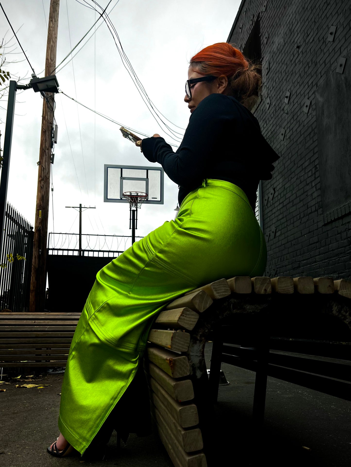 MIXY| Metallic Skirt