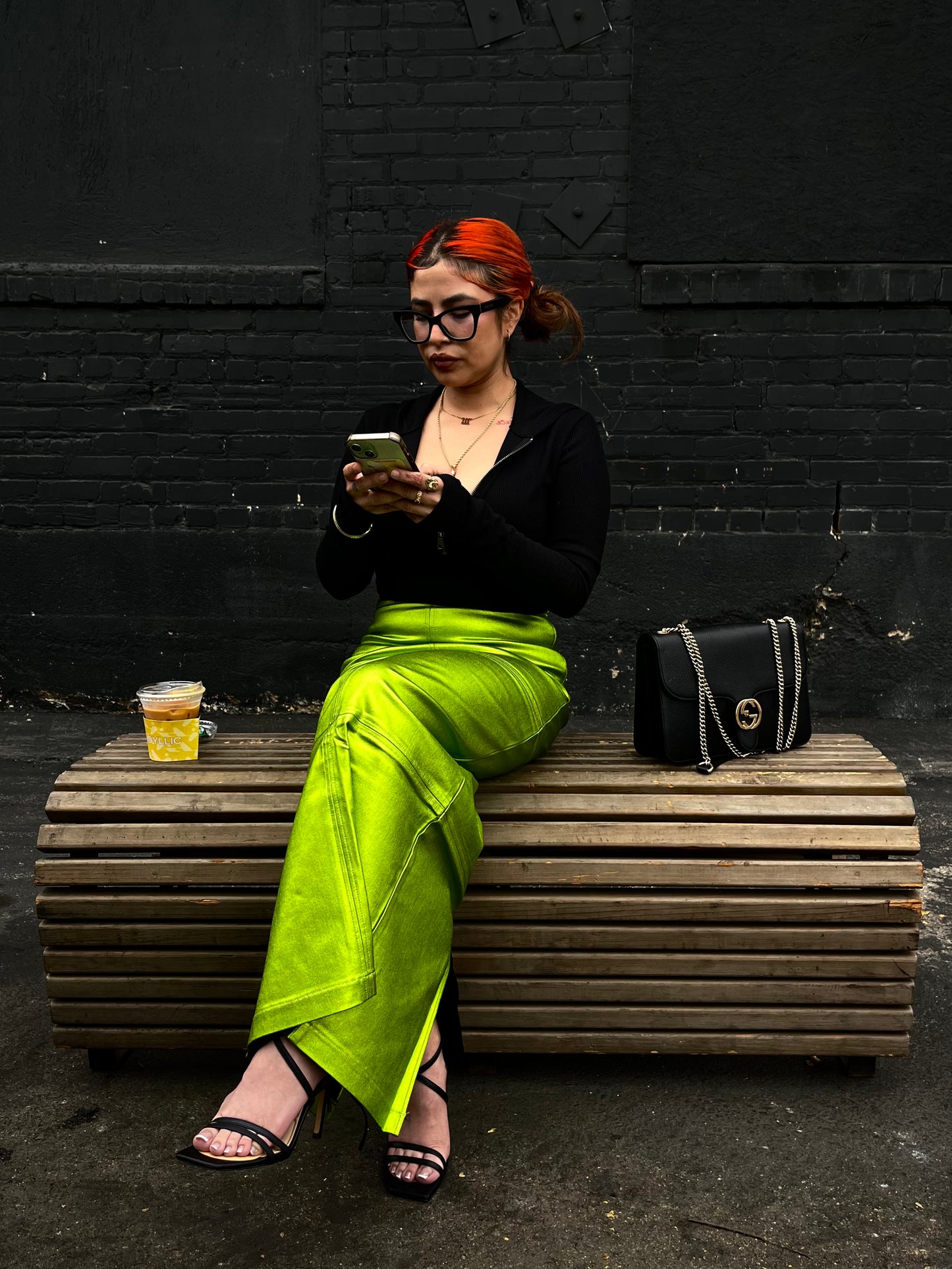 MIXY| Metallic Skirt